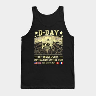 D-Day Dwight D. Eisenhower Quote D-Day 80th Anniversary Tank Top